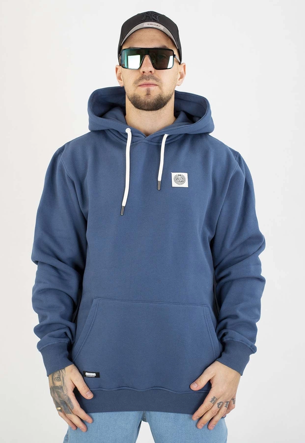 Bluza Mass Z Kapturem Patch niebieska