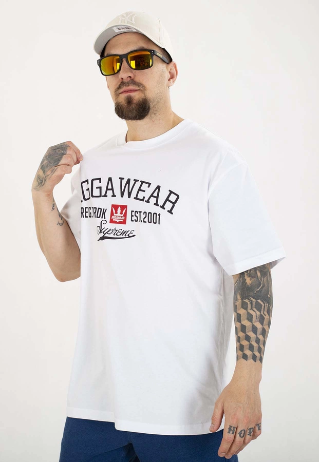 T-shirt Jigga Wear Oversize Trademark biały