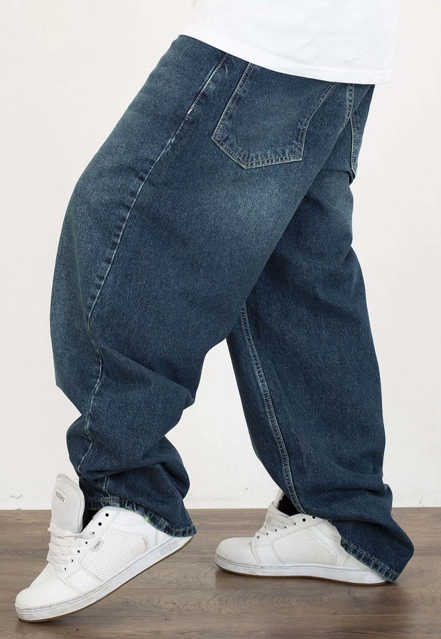 Spodnie I8 Denim BAG91 Baggy dark blue