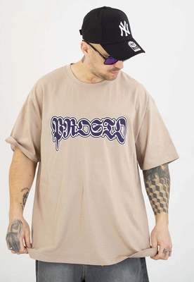 T-shirt Prosto Oversize Graffiti beige