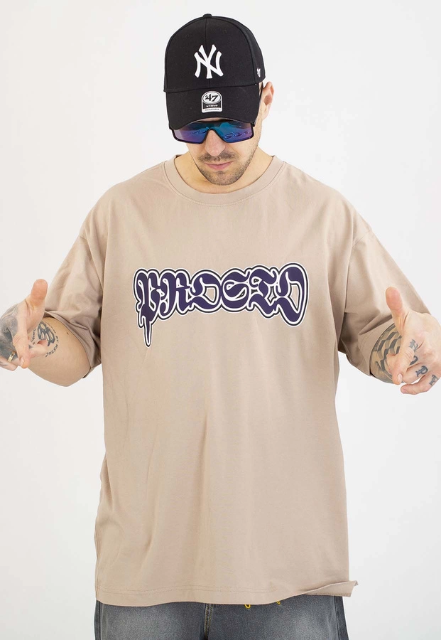 T-shirt Prosto Oversize Graffiti beige