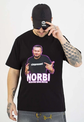 T-shirt Stoprocent Norbi czarny