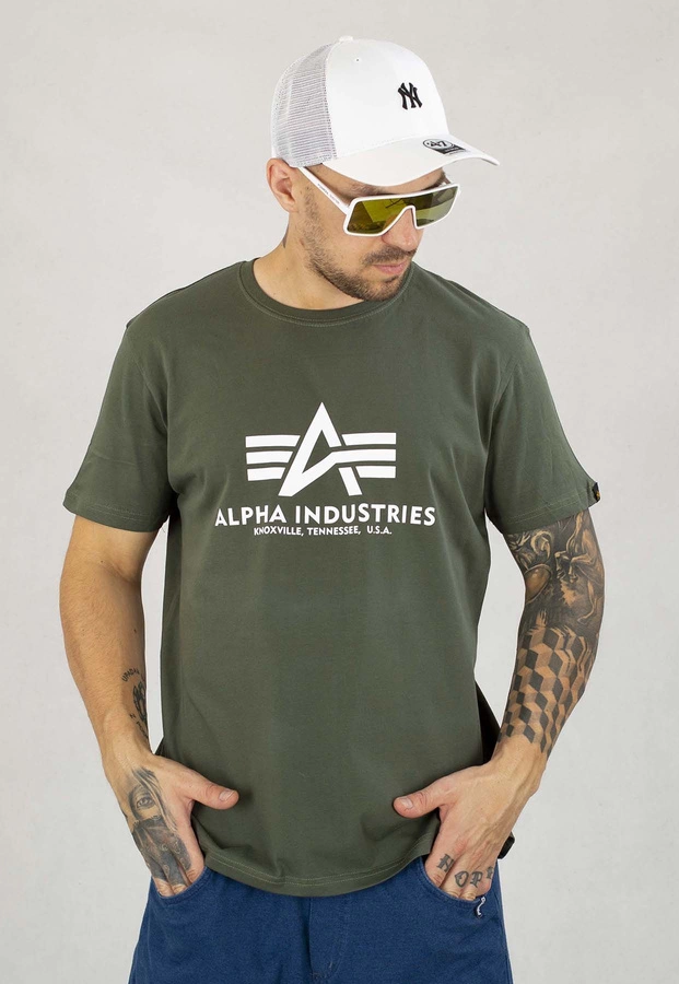 T-shirt Alpha Industries Basic 100501 oliwkowy 