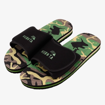 Klapki Kubota Rzep K24AW-100-002-23-1 moro czarne