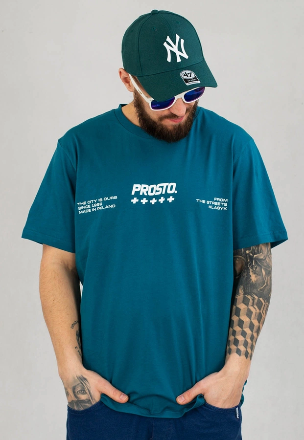 T-shirt Prosto T.C.I.O turkusowy