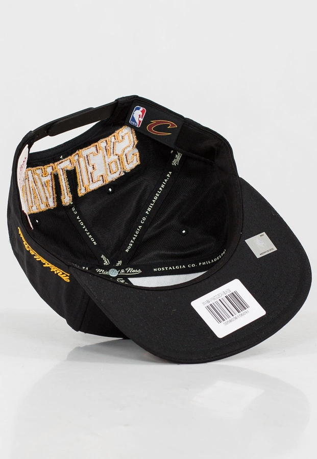 Czapka Snapback Mitchell & Ness NBA Black Riptop Honeycomb Cleveland Cavaliers