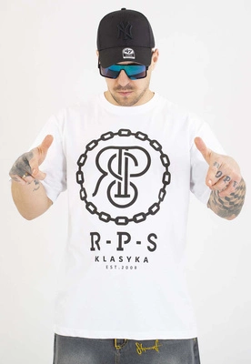 T-shirt RPS Rysiu Peja Solufka Chain biały