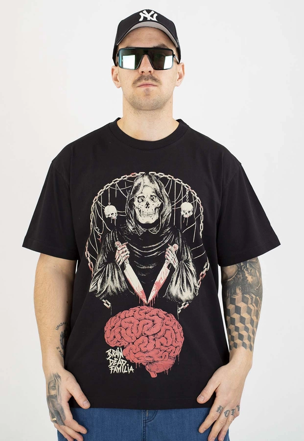 T-shirt Brain Dead Familia Mózg czarny