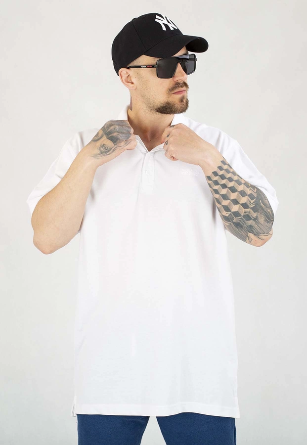 T-shirt Polo Prosto Lior biały