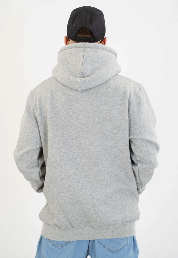 Bluza Mass Z Kapturem ZIP Patch szara