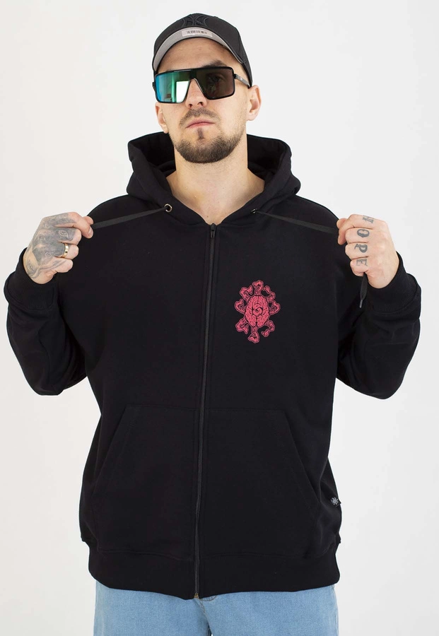 Bluza Brain Dead Familia Zip Shark czarna