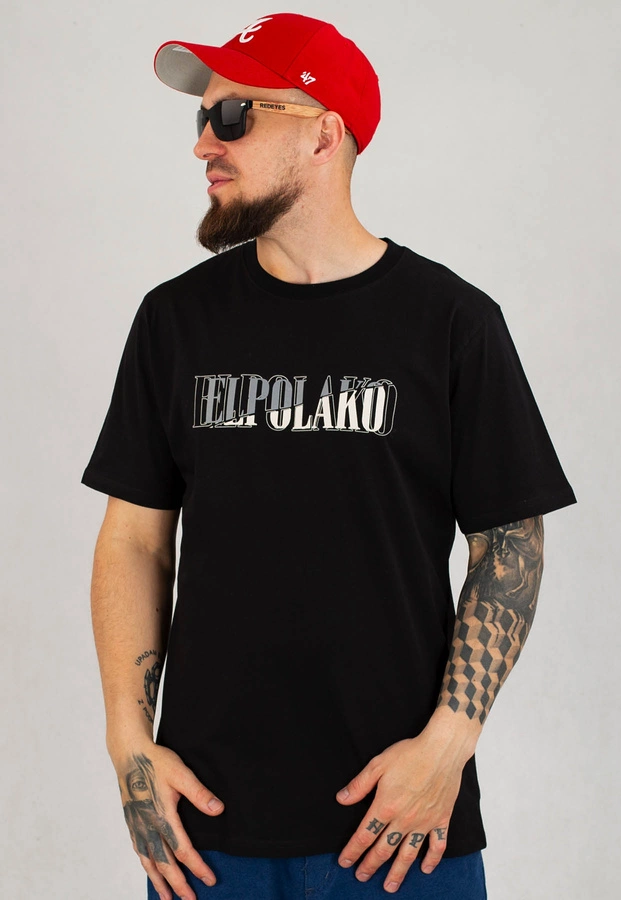 T-shirt El Polako Double Layer czarny