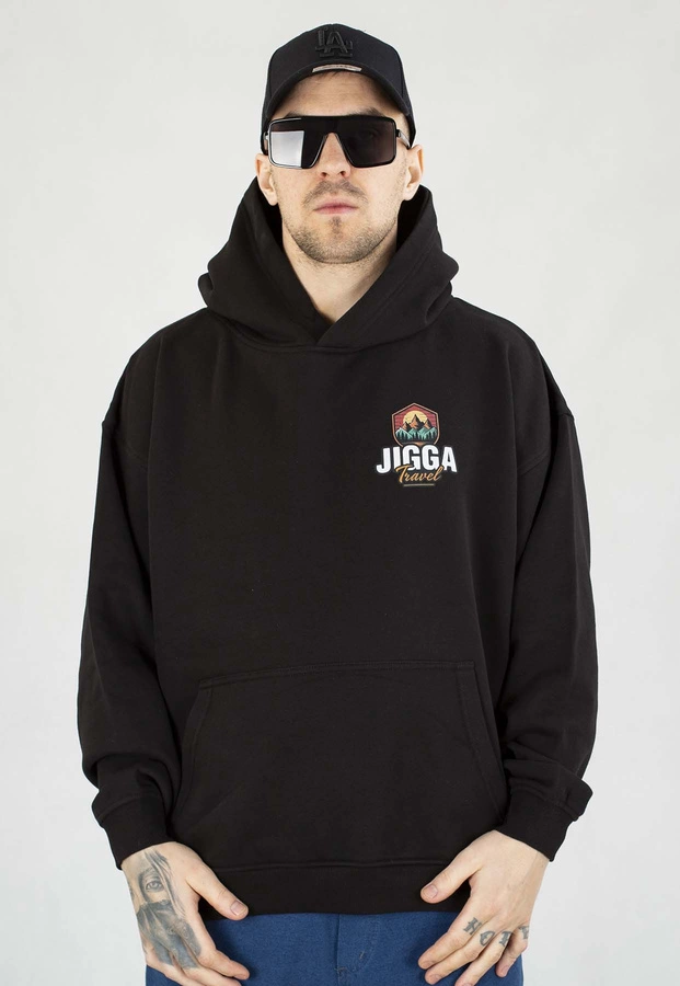 Bluza Jigga Wear Z Kapturem Baggy Outdoor czarna