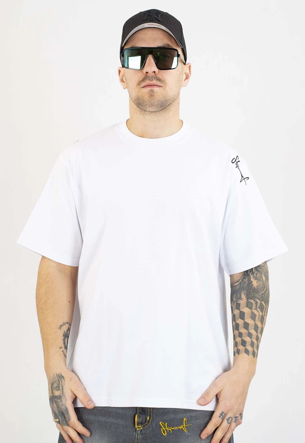 T-shirt Stoprocent Haftbark biały