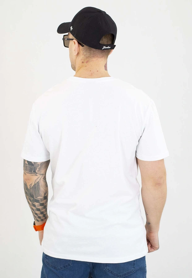 T-shirt Patriotic P Double Line biały