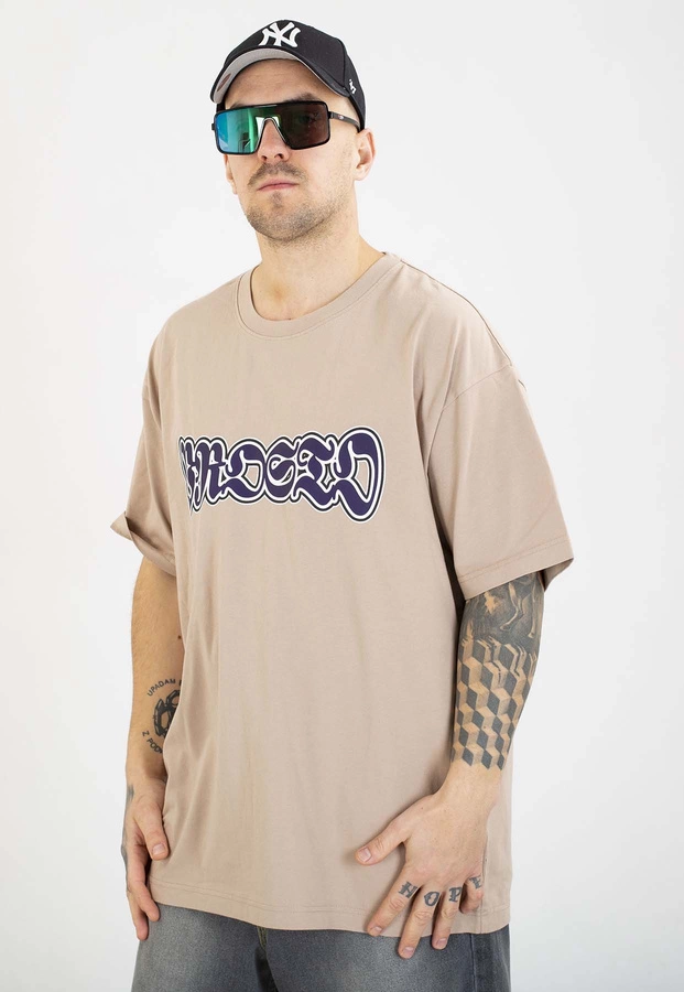 T-shirt Prosto Oversize Graffiti beige