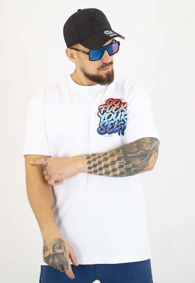 T-shirt Motive Your Front biały