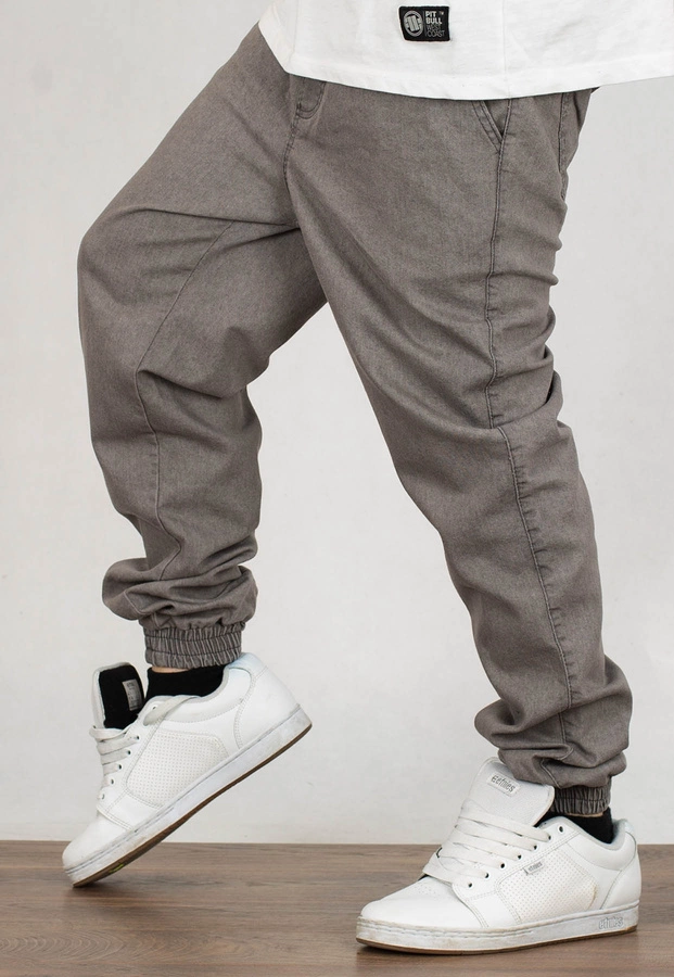 Spodnie Jigga Wear Jeans Crown Raw szare