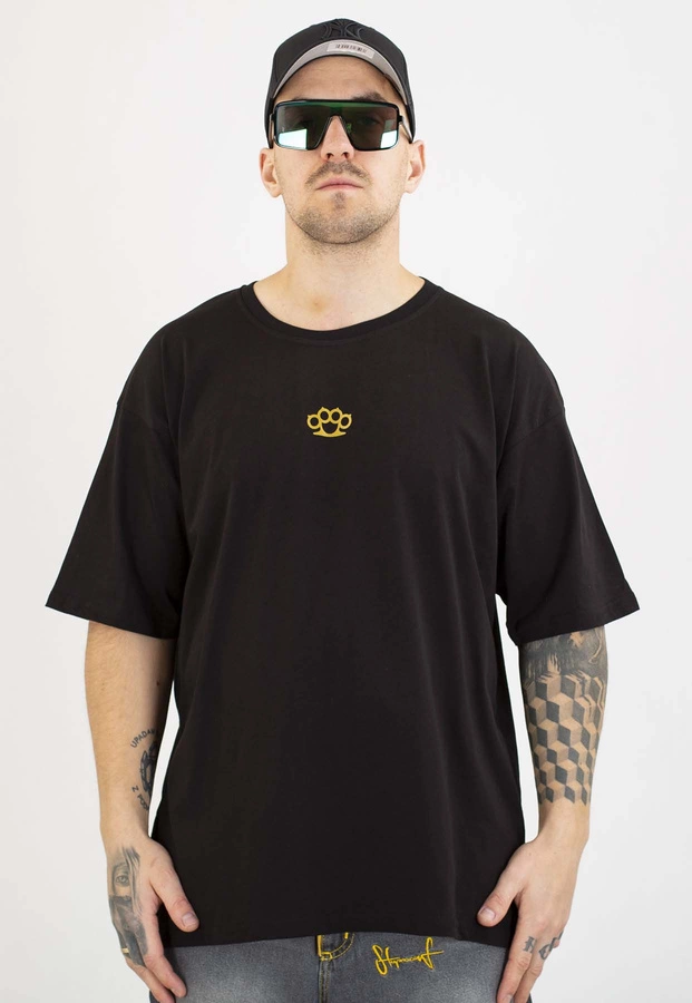 T-shirt Chada Proceder Oversize Kastet Mini czarno złoty