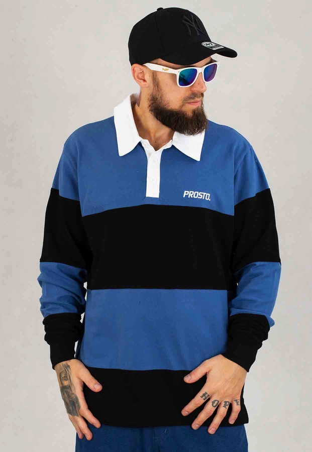 Longsleeve Polo Prosto Mathew czarny