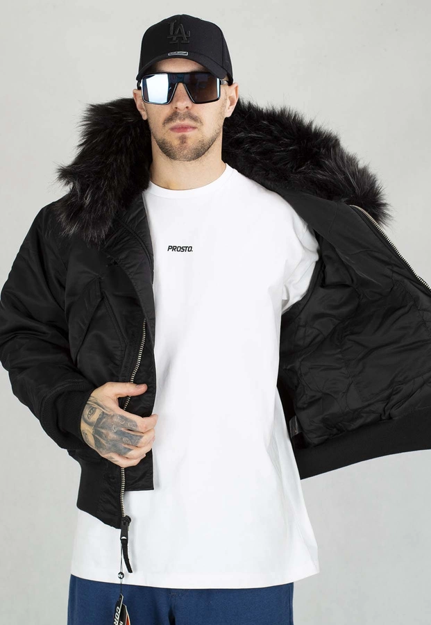 Kurtka Alpha Industries Zimowa 45P Hooded Custom 113145 czarno czarna 