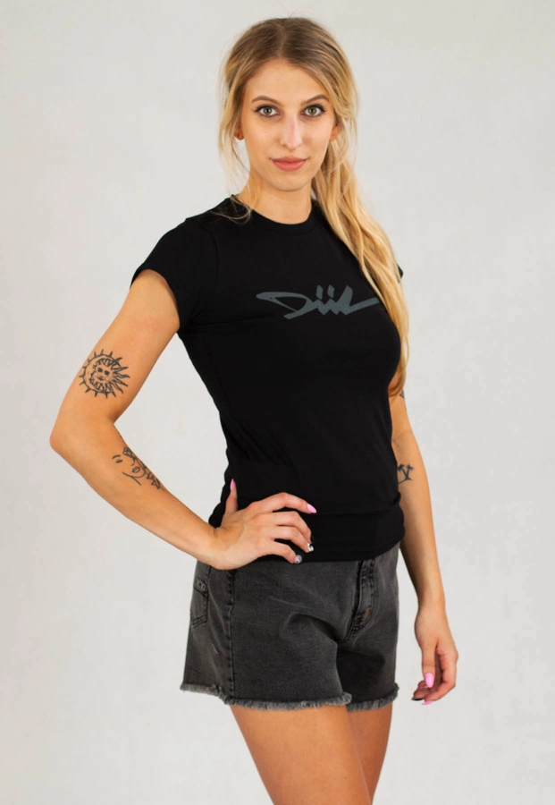 T-shirt Diil Dopasowany Diil czarny