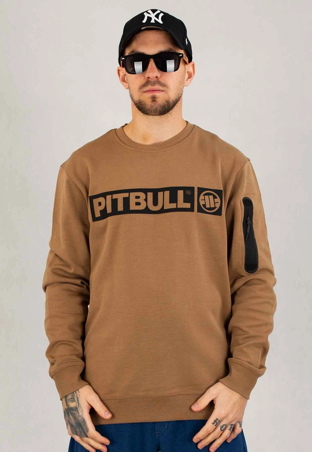 Bluza Pit Bull Bez Kaptura Beyer brązowa