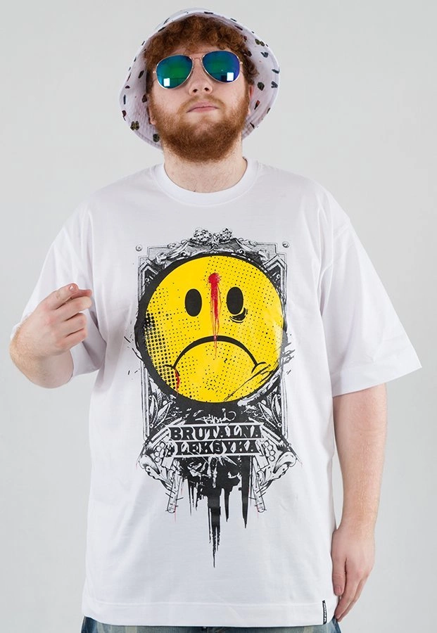 T-shirt PihSzou Brutalna Leksyka biały
