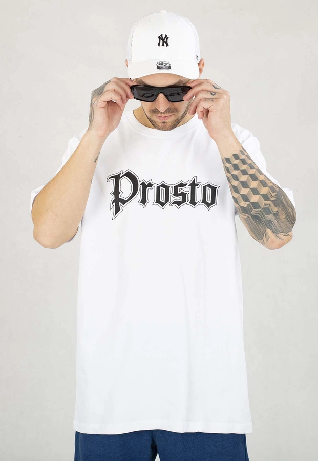 T-shirt Prosto Traz biały