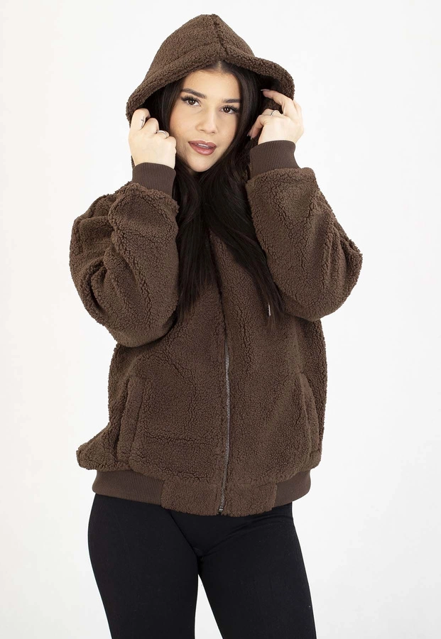 Bluza Pit Bull Z Kapturem ZIP Daisy dark chocolate