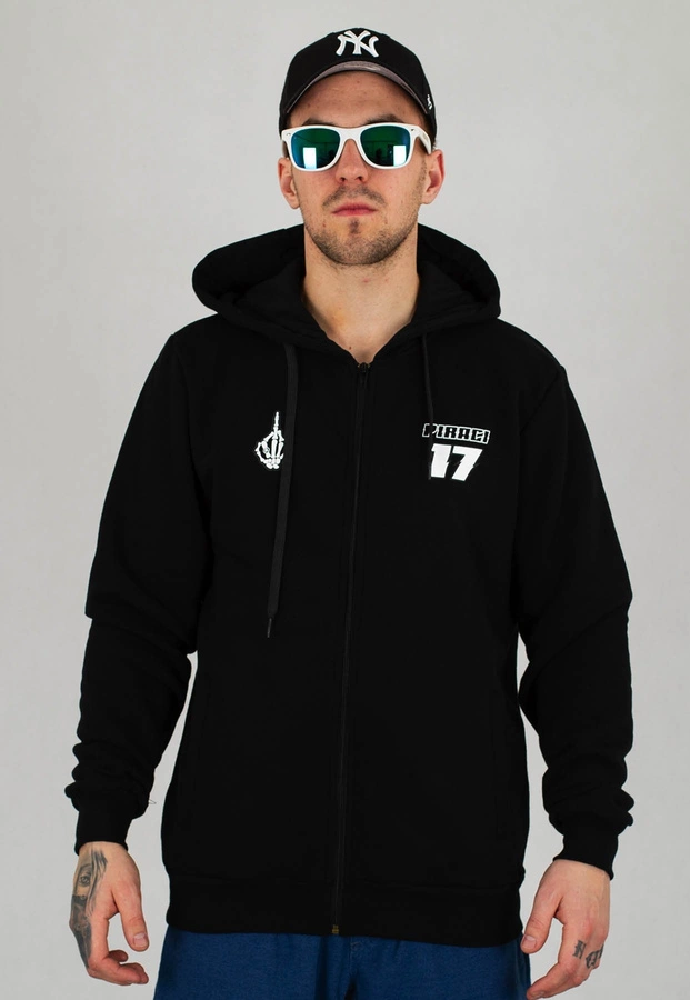 Bluza Ganja Mafia Piraci Reflect Zip czarna