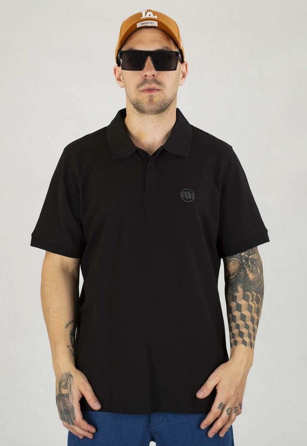 T-shirt Polo Pit Bull Pique Rockey czarny