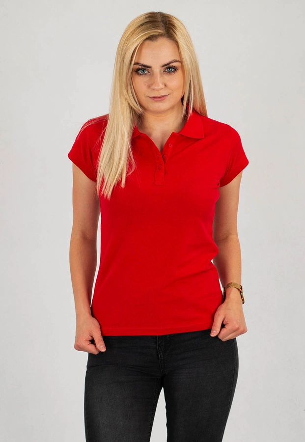 T-shirt Polo Niemaloga Clean czerwony