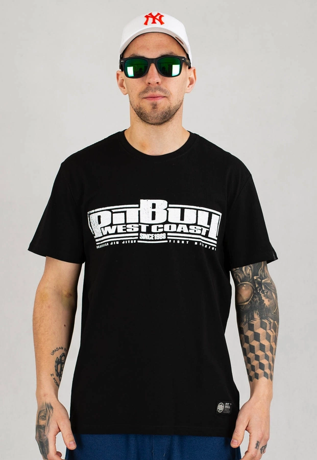 T-shirt Pit Bull Brazilian Jiu Jitsu czarny