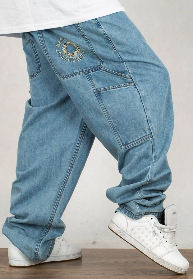 Spodnie Mass Jeans Extra Baggy Fit Elementary light blue