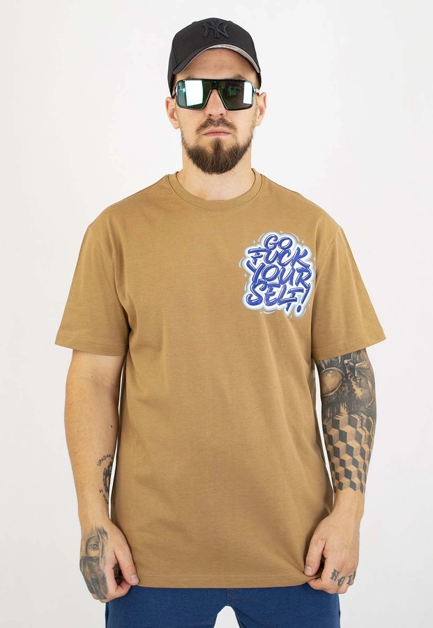 T-shirt Motive Your Front beżowy