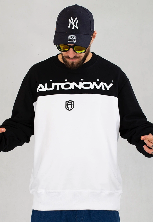 Bluza Street Autonomy Tony biało czarna