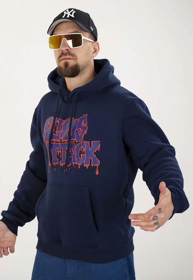 Bluza RPS Rychu Peja Solufka Z Kapturem Old Logo Kolor granatowa