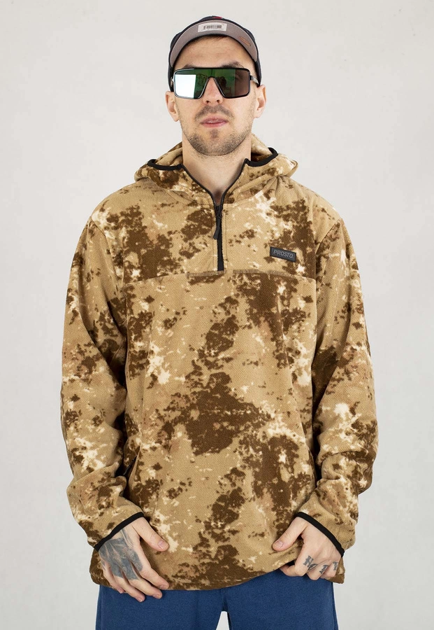 Bluza Prosto Z kapturem Fleece woodry camo