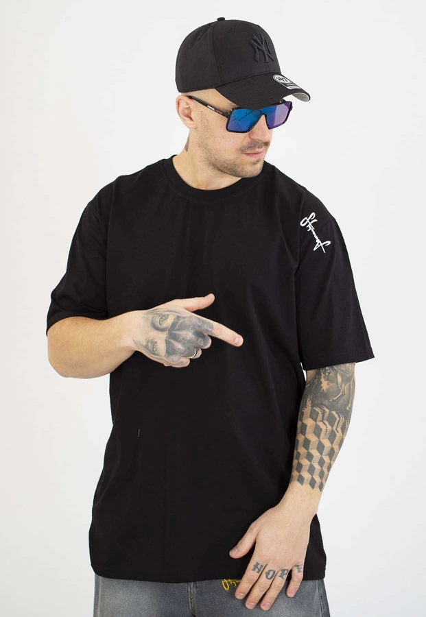 T-shirt Stoprocent Haftbark czarno biały