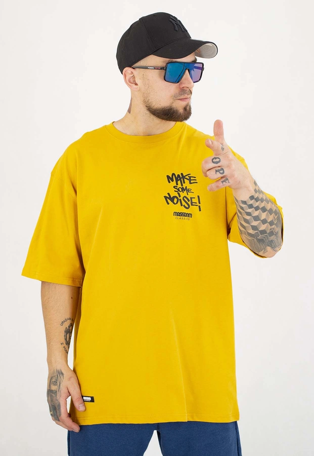 T-shirt Mass Noise żółty
