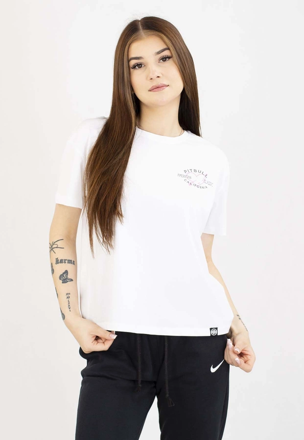 T-Shirt Pit Bull Oversize Heart 170 white