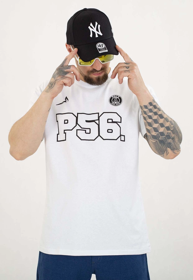 T-shirt Dudek P56 Palę Sobie Grass biały