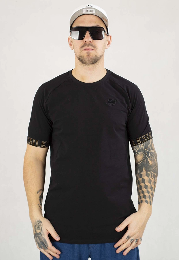 T-shirt SikSilk Tech SS-26770 czarny