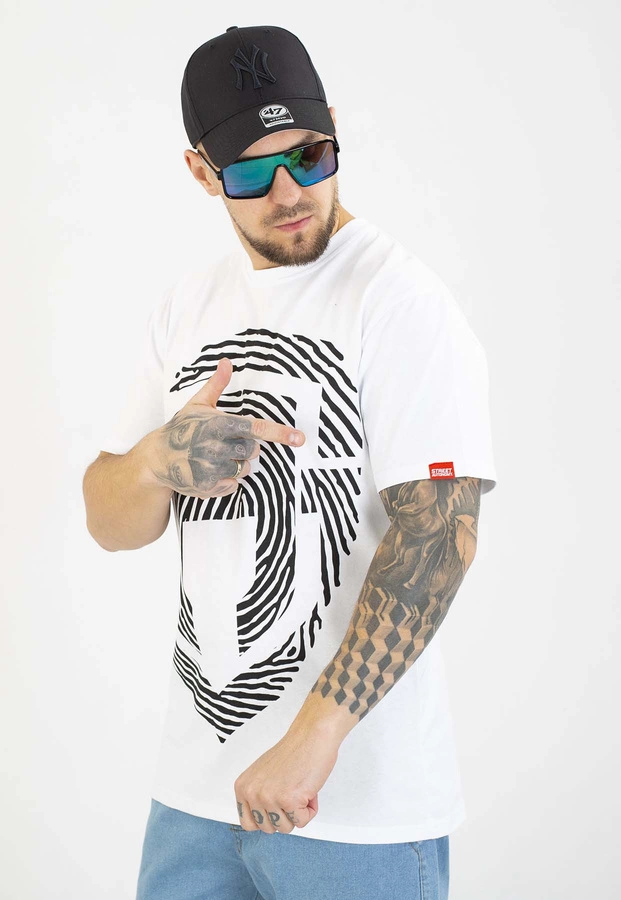 T-shirt Street Autonomy Finger biały