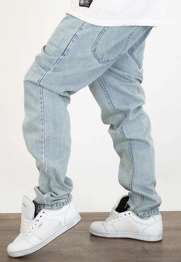 Spodnie Mass Tapered Fit Signature 2.0 jasne niebieskie