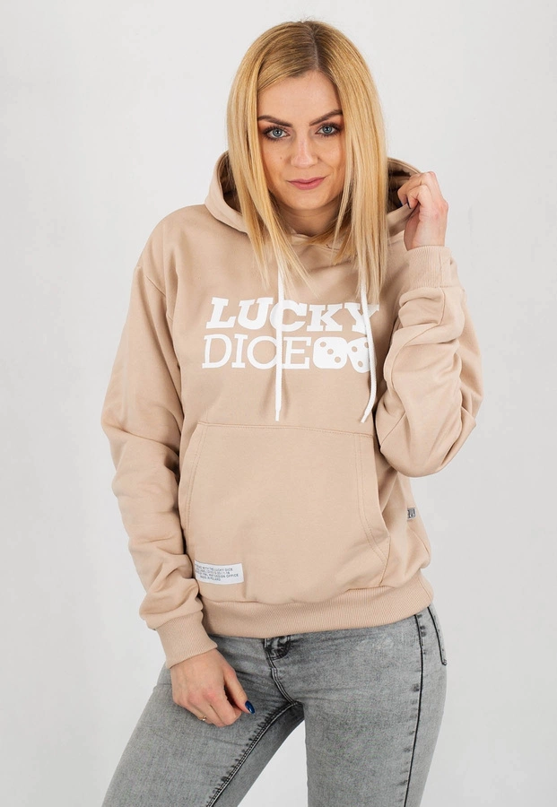 Bluza Lucky Dice Logo beżowa