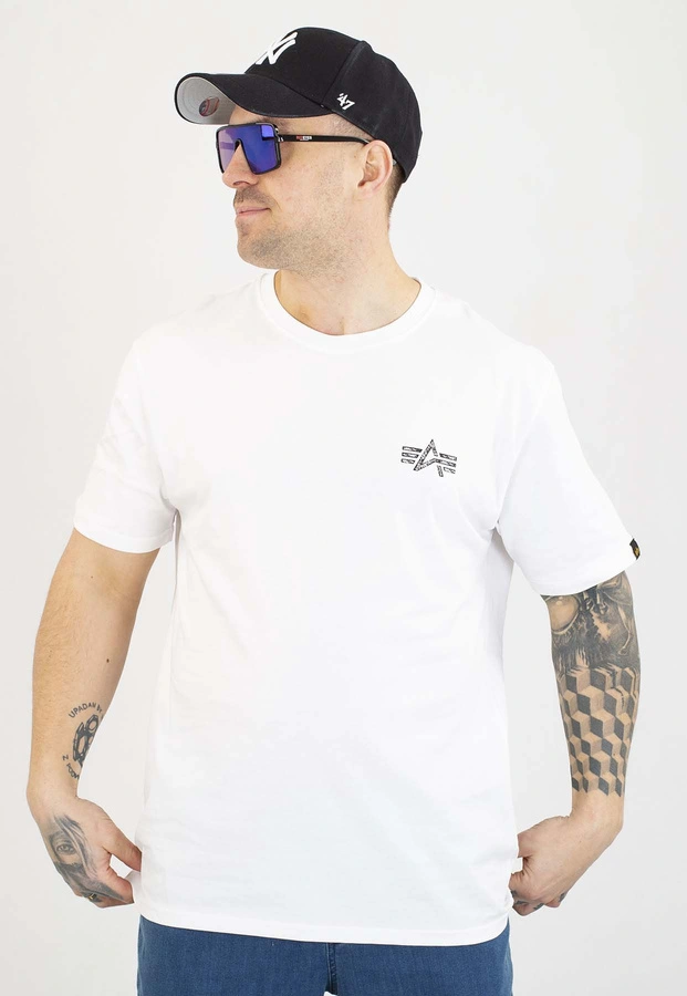 T-shirt Alpha Industries Signature Back Print 148516 biały