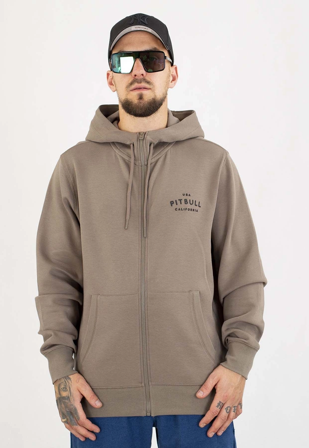 Bluza Pit Bull Z Kapturem ZIP Sampson taupe