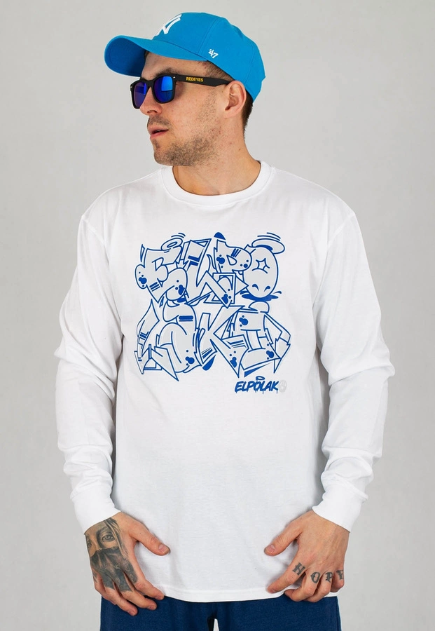 Longsleeve El Polako Graffiti biały